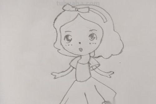 灰姑娘怎么画简笔画 白雪公主简笔画怎么画？