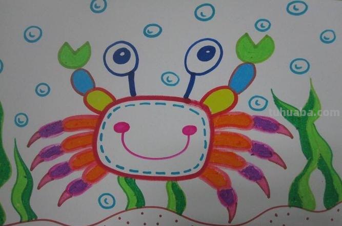 简笔画螃蟹涂什么颜色 画螃蟹儿童画?