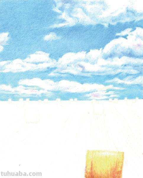 彩铅天空怎么画的 如何用彩铅画云朵？