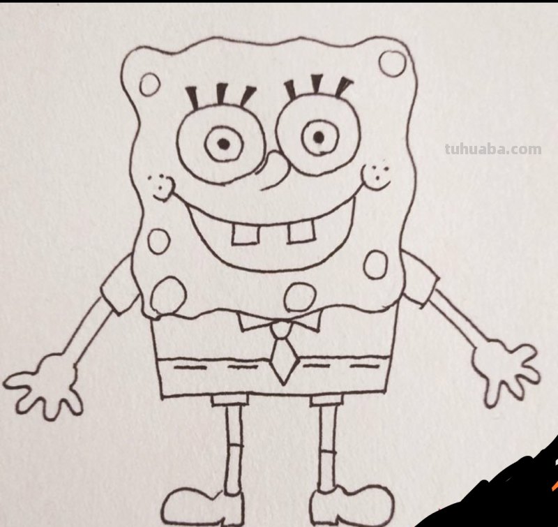 海绵宝宝怎么画简笔画 海绵宝宝简笔卡通画？