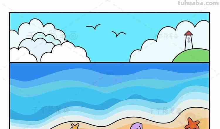 大海的简笔画怎么画 怎样画海?