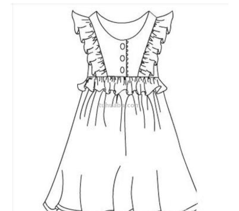 公主裙子怎么画简笔画 如何画裙子？