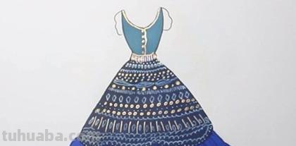 公主裙子怎么画简笔画 如何画裙子？