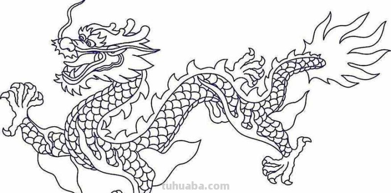 青龙怎么画图片简笔画 如何画龙简单好看简笔画？