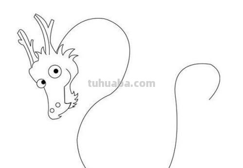 青龙怎么画图片简笔画 如何画龙简单好看简笔画？