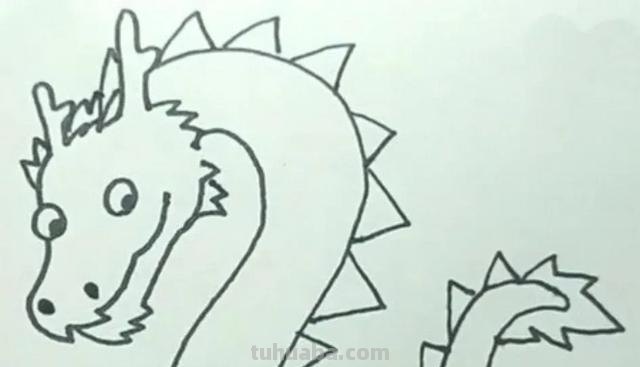 青龙怎么画图片简笔画 如何画龙简单好看简笔画？