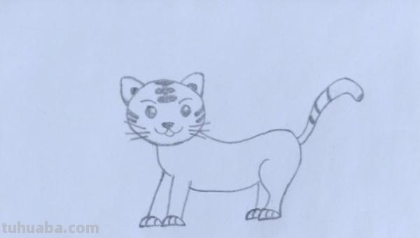 老虎怎么画简笔画步骤 一步一步学画虎？