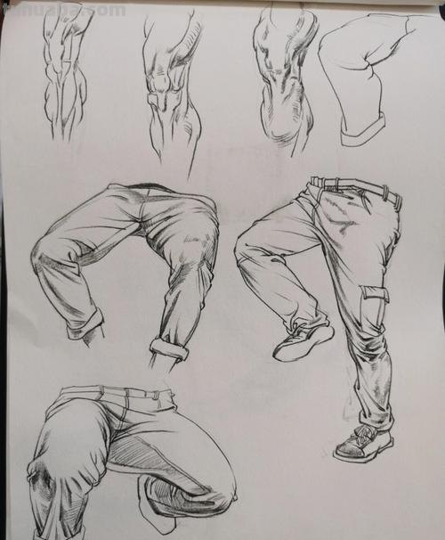腿部速写画技巧 如何用铅笔画腿部？