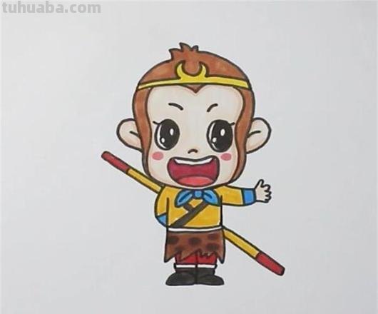 孙悟空简笔画怎么画 10秒学会画，齐天大圣？