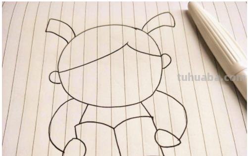 小朋友简笔画怎么画 简笔画-如何画看书的小朋友简笔画？