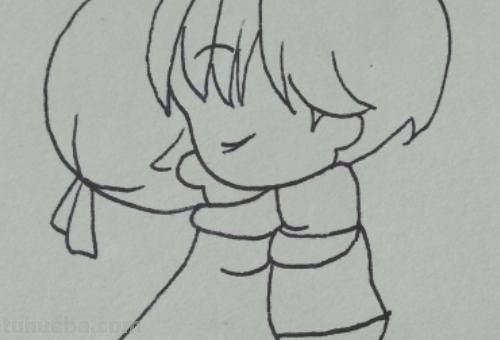 小朋友简笔画怎么画 简笔画-如何画看书的小朋友简笔画？