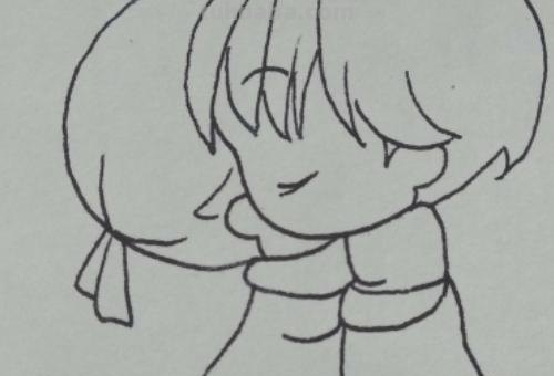 小朋友简笔画怎么画 简笔画-如何画看书的小朋友简笔画？