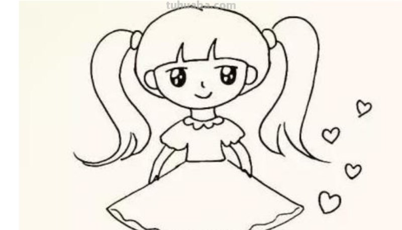 小朋友简笔画怎么画 简笔画-如何画看书的小朋友简笔画？