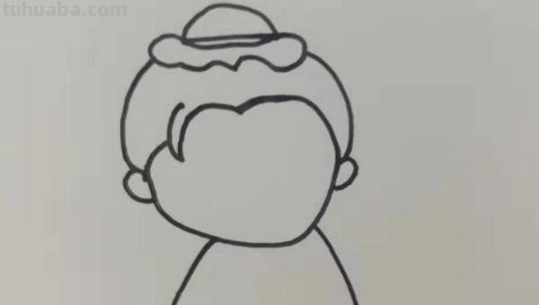 小朋友简笔画怎么画 简笔画-如何画看书的小朋友简笔画？
