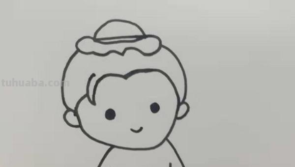 小朋友简笔画怎么画 简笔画-如何画看书的小朋友简笔画？