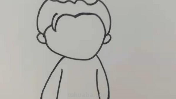 小朋友简笔画怎么画 简笔画-如何画看书的小朋友简笔画？