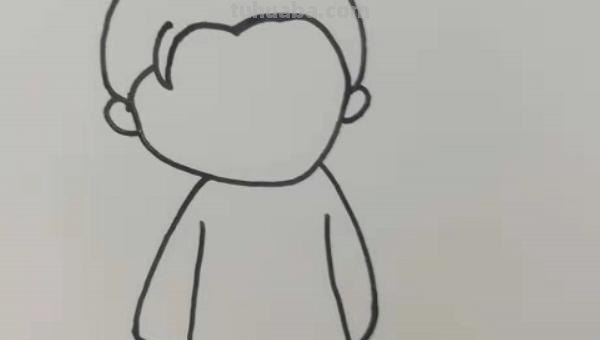 小朋友简笔画怎么画 简笔画-如何画看书的小朋友简笔画？