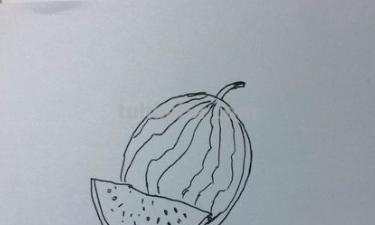 西瓜怎么画简笔画彩色 西瓜怎么画？