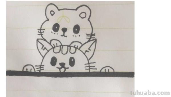 彩铅小猫怎么画的 彩色铅笔画可爱的小猫咪的教程详细步骤？