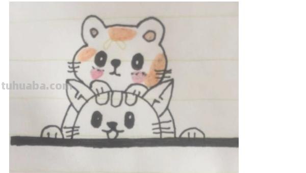 彩铅小猫怎么画的 彩色铅笔画可爱的小猫咪的教程详细步骤？