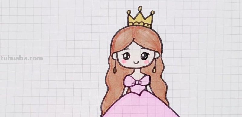 公主的简笔画怎么画 怎么画一个简笔画的小公主？