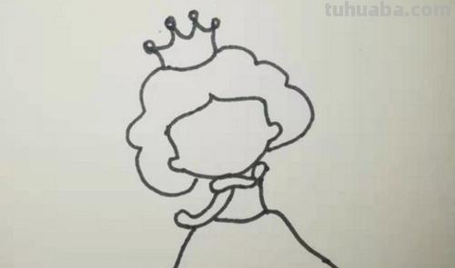 公主的简笔画怎么画 怎么画一个简笔画的小公主？