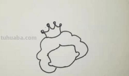 公主的简笔画怎么画 怎么画一个简笔画的小公主？