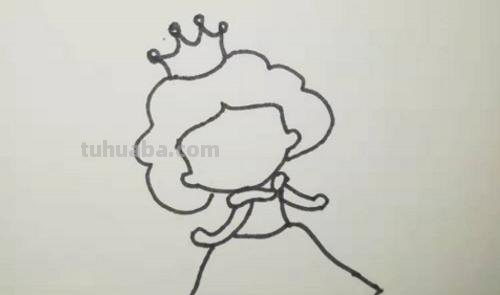 公主的简笔画怎么画 怎么画一个简笔画的小公主？