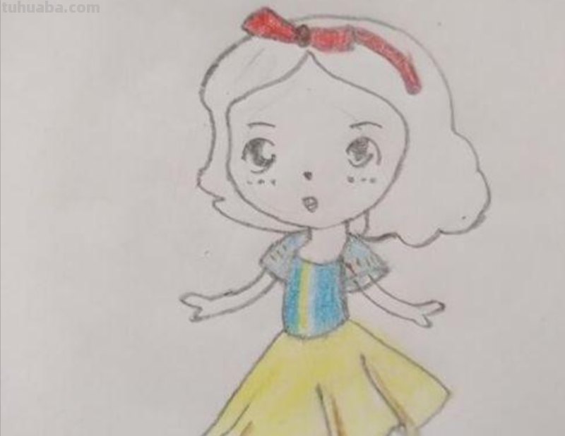公主的简笔画怎么画 怎么画一个简笔画的小公主？