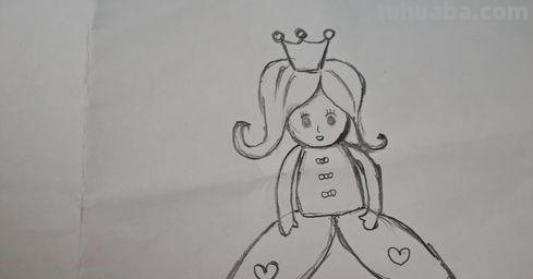 公主的简笔画怎么画 怎么画一个简笔画的小公主？