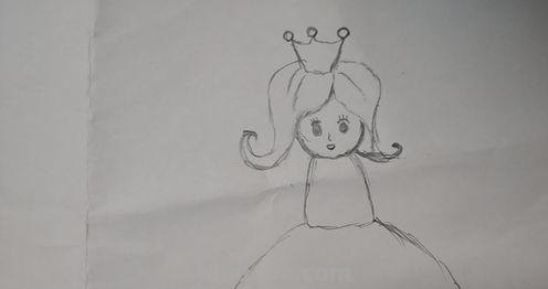 公主的简笔画怎么画 怎么画一个简笔画的小公主？