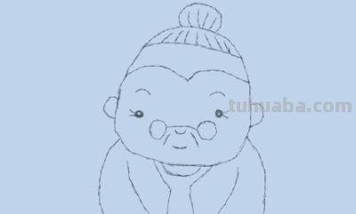 奶奶脸速写 简笔画奶奶的画法？