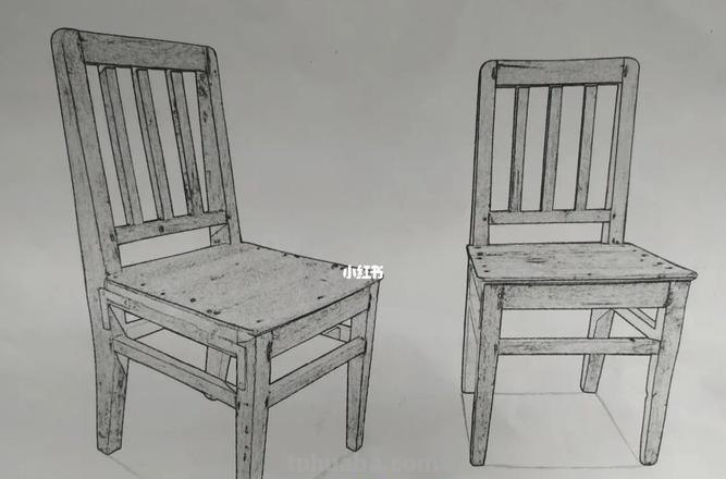速写物体凳子 椅子素描？