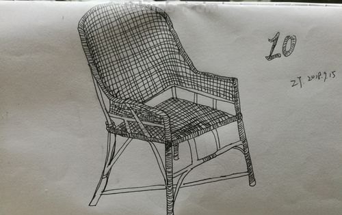 速写物体凳子 椅子素描?