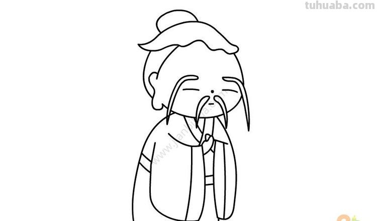 孔子怎么画儿童简笔画 古人孔子人物简笔画该怎么画？