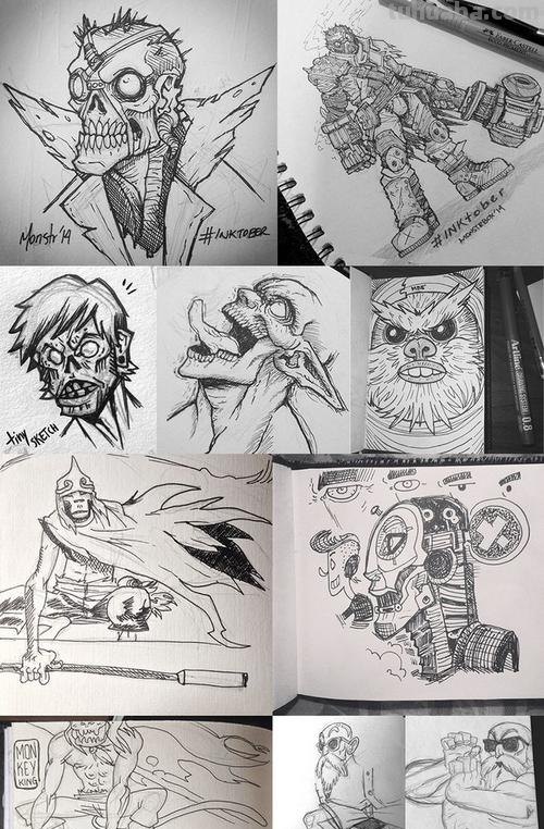 速写薄英文 sketchbook和sketches区别?