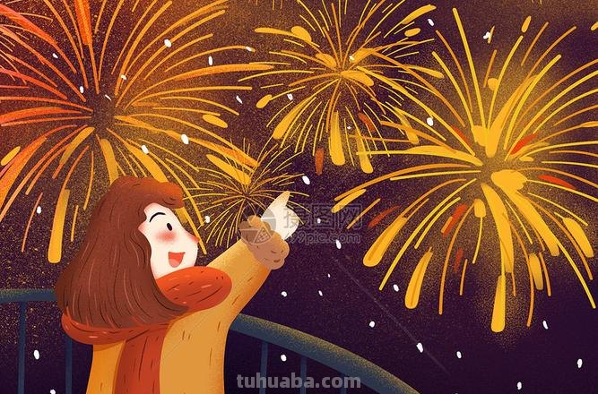 看烟花速写 烟花图片绘画?