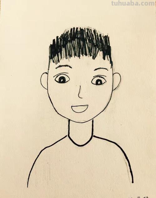 小孩画人怎么画简笔画 儿童简单画人物自画像?