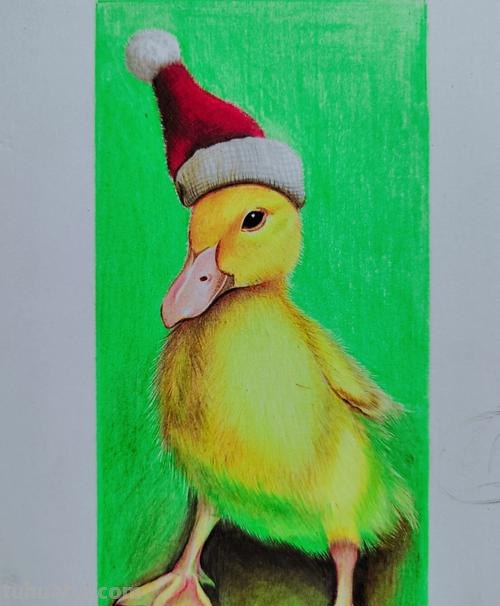 小黄鸭怎么画彩铅 单色系彩铅漫画简单?