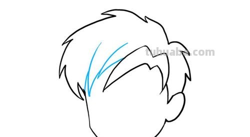 男生头发怎么画简笔画 怎样用画世界画男生头发?