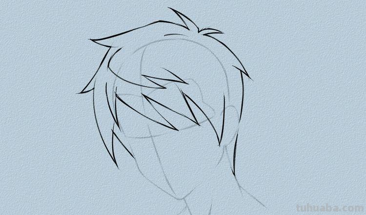 男生头发怎么画简笔画 怎样用画世界画男生头发?