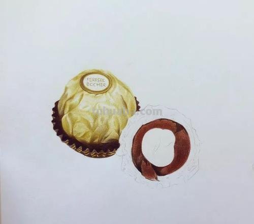 白巧克力彩铅怎么画 怎样画巧克力?