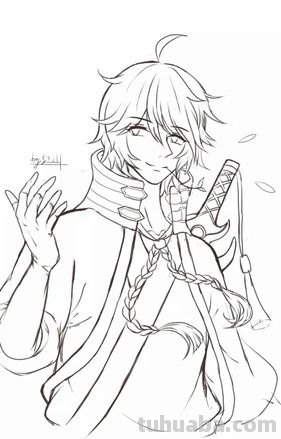 王者李白怎么画简笔画 一二三年级画王者荣耀李白？