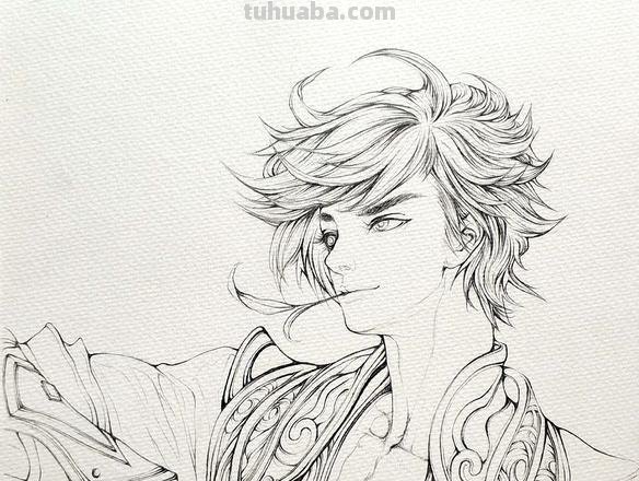 王者李白怎么画简笔画 一二三年级画王者荣耀李白？