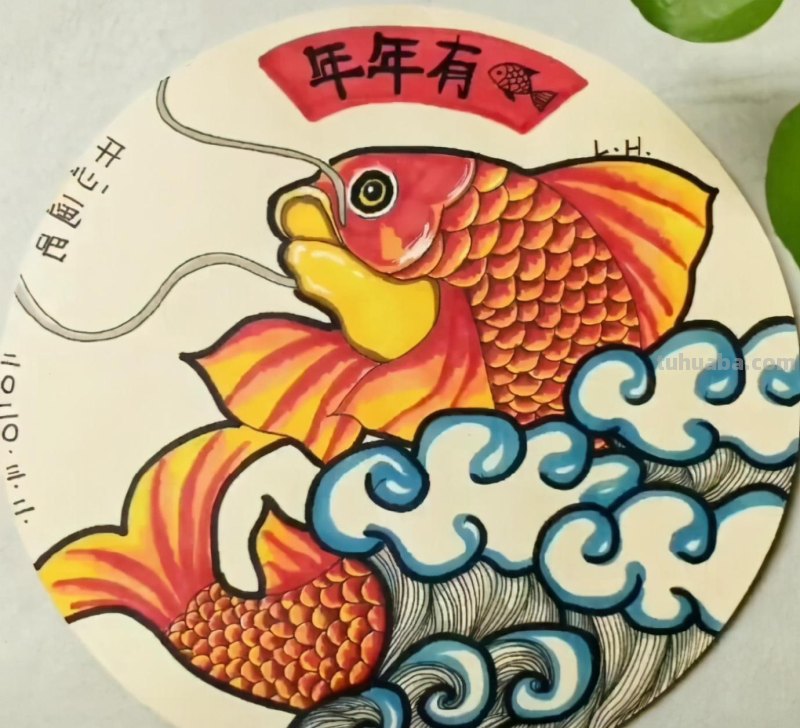 马克笔手绘 瓜果蔬菜植物花卉作品