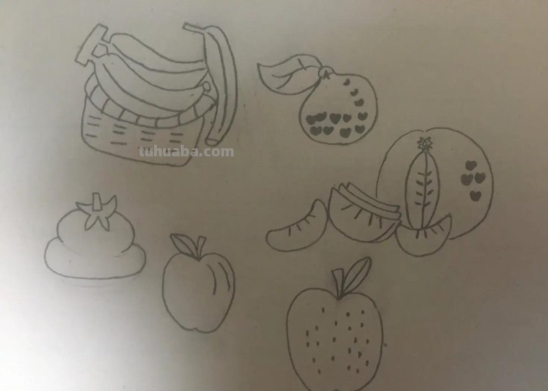 极简蔬果简笔画