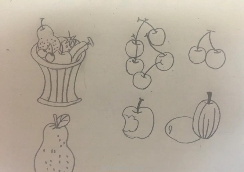 极简蔬果简笔画