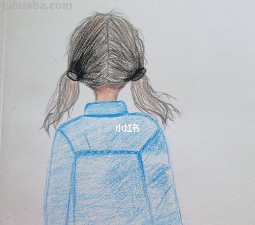 彩铅男生背影怎么画 如何画男孩和小女孩的背影？