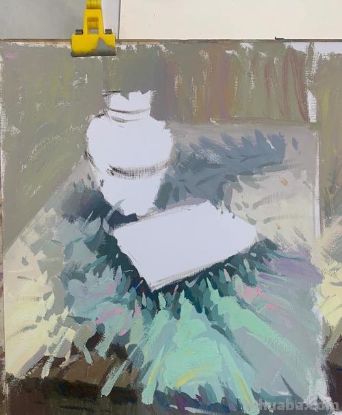 如何调配色彩蓝布？ 