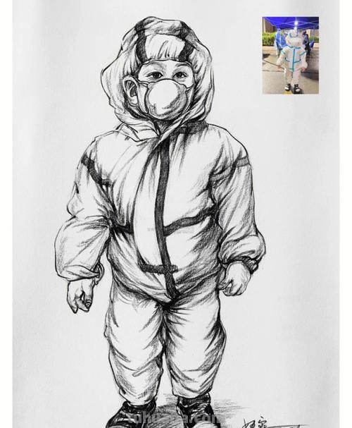 武汉加油速写 加油的图片简画？